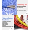 Fil de cuivre flexible en silicone souple, câble électronique LED bricolage