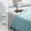 Cooling Blanket for Bed Silky Air Condition Comforter Lightweight Cooled Summer Quilt with Double Side Cold & Cooling Fabric 3