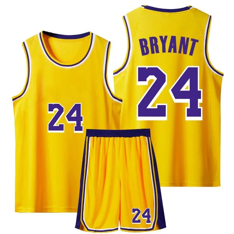 2024 Summer 4-14 Years Children's Kids Boys And Girls Sweat-absorbent & breathable 3D Print Short Sleeve Basketball Uniforms Top 3