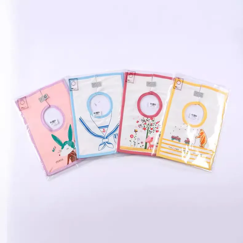 Waterproof Baby Bibs for Toddlers, Cute Cartoon Pattern Drool Bibs Reusable Infant Feeding Bibs for Boys Girls