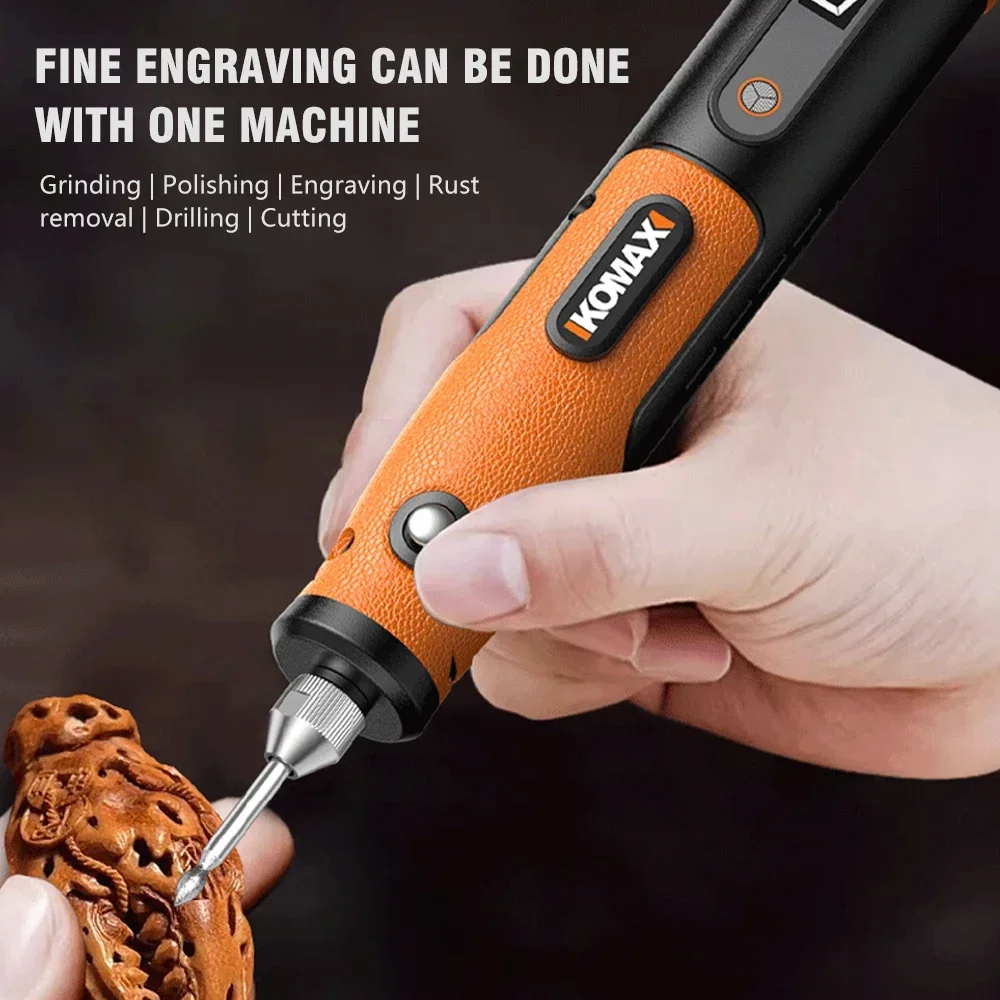 3.6V Wireless 3-Speed Mini Electric Drill Kit - 90 Accessories Power Tool for Carving Polishing Cleaning Engraving