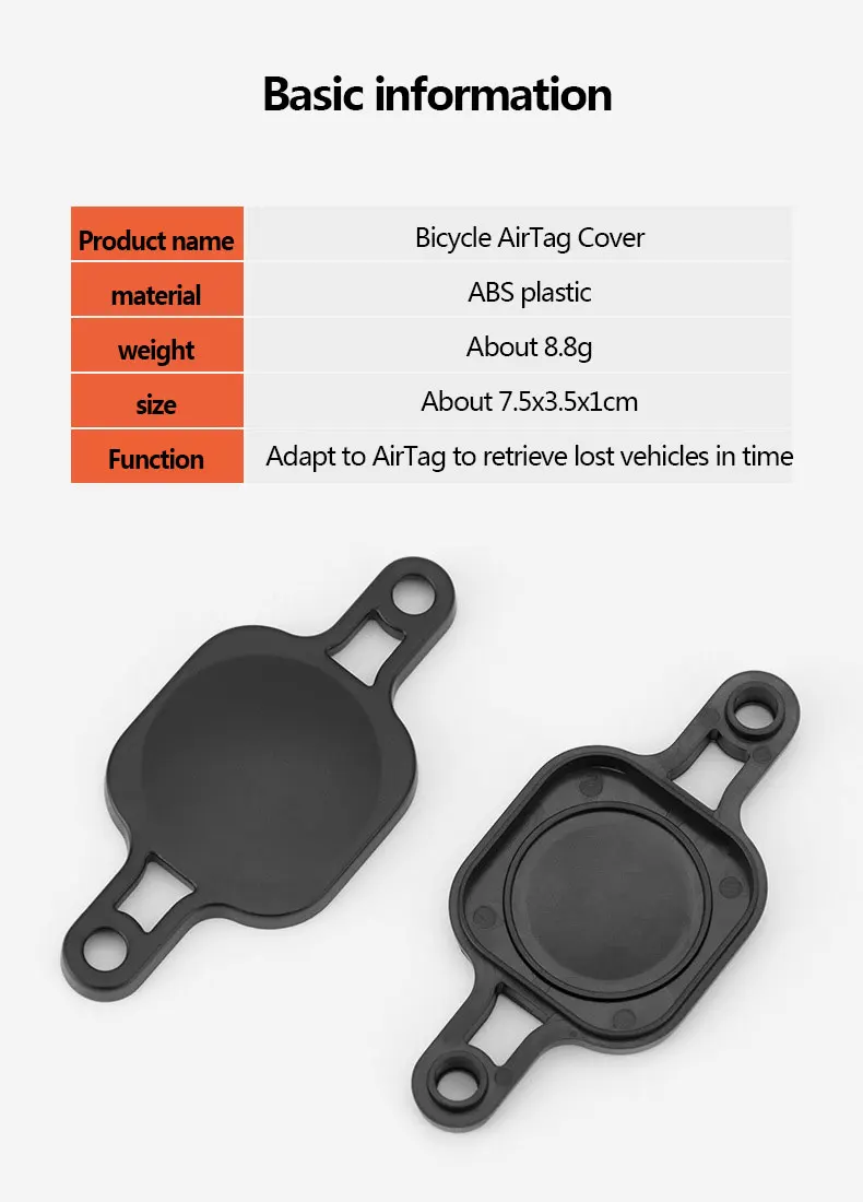 Description Picture 3 of itemBike Mount Locator For AirTag Protective Cover Anti-Theft Universal Bicycle Holder Tracker Positioner Small  Gear