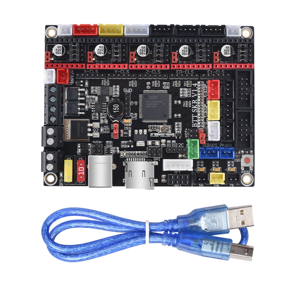 Bigtreetech-placa-mãe Touch Screen Skr V1.4 Turbo 32 Bit Pitft50 Tmc2209 Tmc2208uart Driver para Voron V2.4 Impressora 3d - Imagem 6
