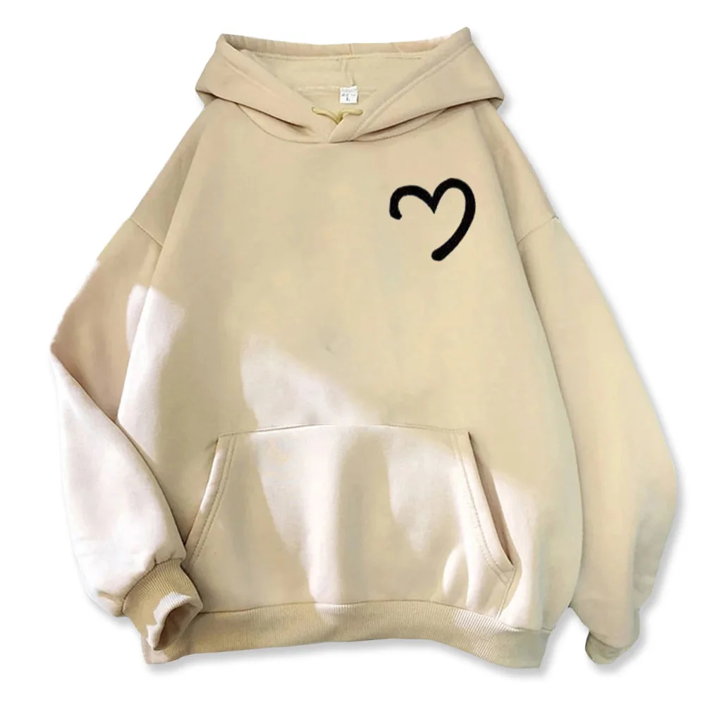 Lovers Hoodies Sweatshirt Interesting Patterned Clothes I Love My Boyfriend New in Long Sleeve Warm Couples Hoodie  Pullove Tops 4