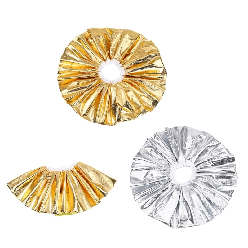 

Детская юбка-пачка цвета металлик для девочек, юбка для балета, танцев, вечерние праздничные костюмы, Прямая доставка