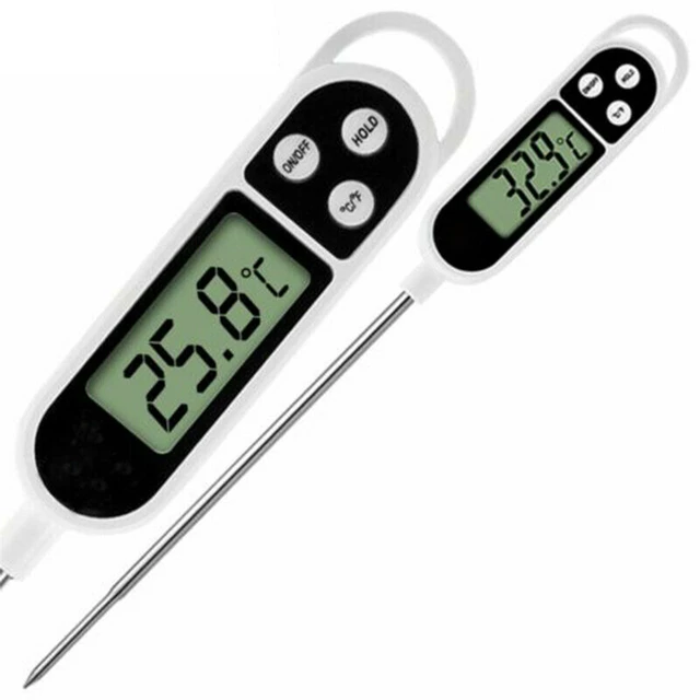 Konyhaolaj -Hőmérő Tű Élelmiszer Instant Olvassa El A Húshőmérséklet -Mérő Tesztelő Szondával Grillezéshez Bbq Szerszámok