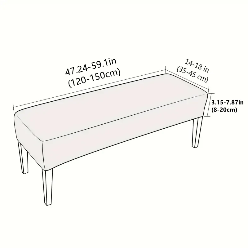 PU leather waterproof bench chair cover,funiture protector,slipcovers for bench 2