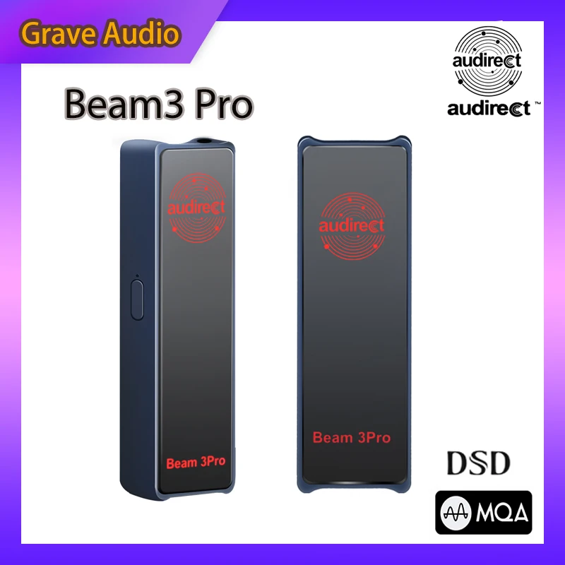 Audirect Beam 3Pro ESS9281and Beam 3S HiFi Portable Headphone Amplifier  Beam3 Pro DSD512 with 3.5mm and Beam3S 4.4mm SE Port