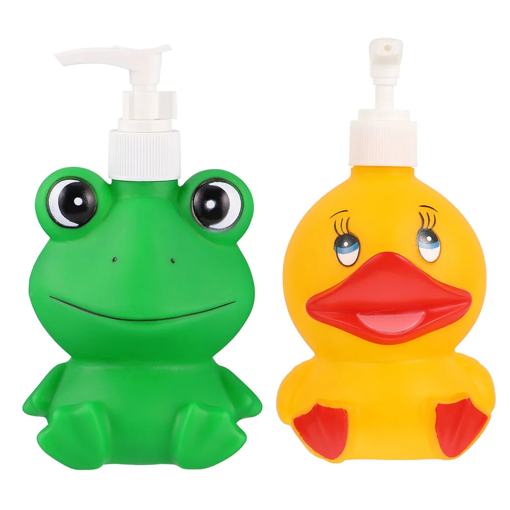 

Cute Soap Dispenser Cartoon Frog Deck Bath Lotion Pump Bottle Hand Soap Containers Shower Gel