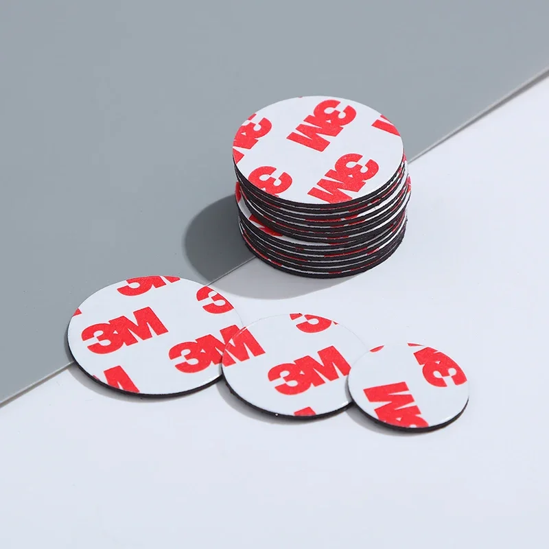 

20PCS 3M Magnetic Strip with Adhesive Round Rubber Magnets Strong Adhesive Backed Self-adhesive Soft Magnetic Sheet