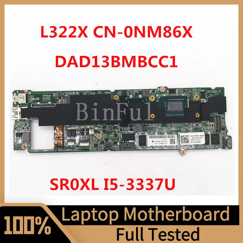 

CN-0NM86X 0NM86X NM86X Mainboard For Dell XPS 13 L322X Laptop Motherboard DAD13BMBCC1 With SR0XL I5-3337U CPU 100% Full Tested