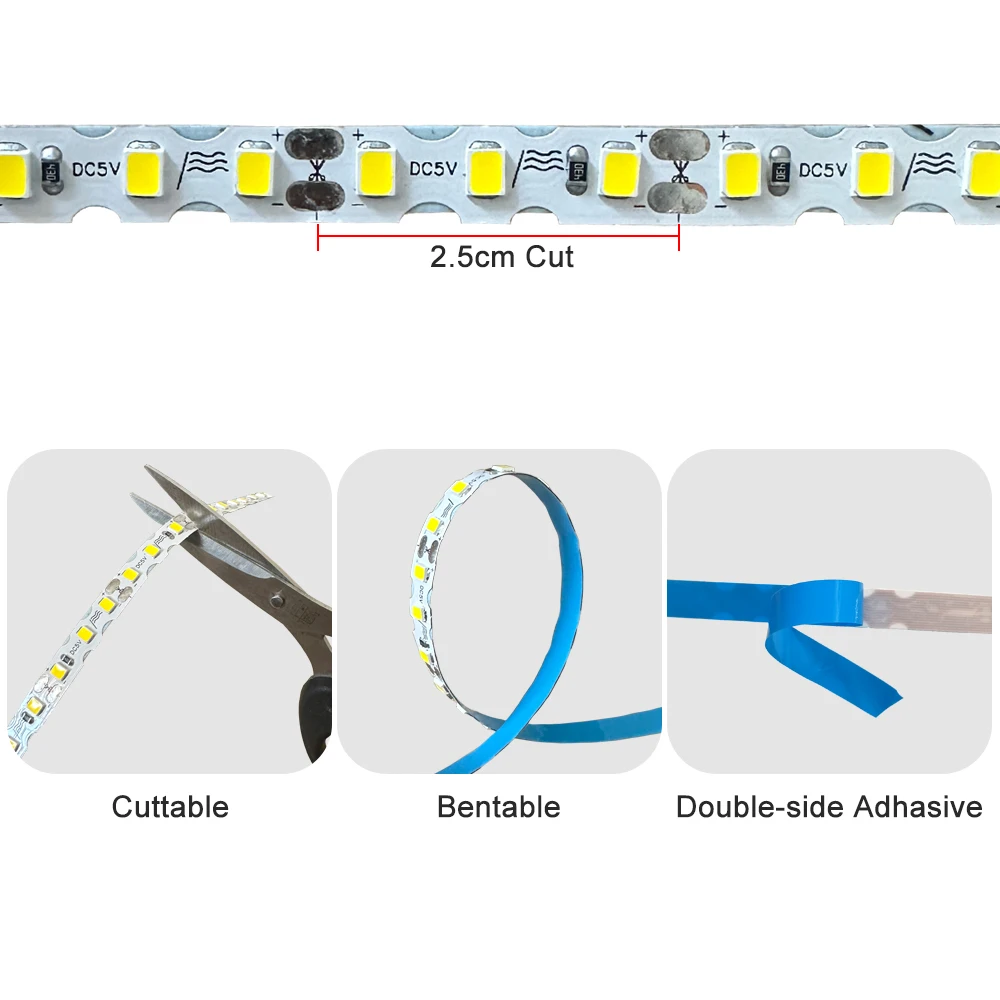 รูปสินค้า ไฟ LED Strip ยืดหยุ่น 12 สี ตกแต่งบ้าน DIY ได้