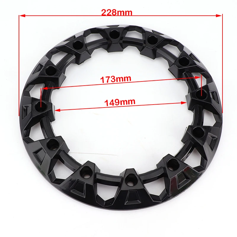 ATV Wheel Cover 2pcs/lot 8-inch ATV Wheel Trim Hub Protection Decor Rim Cap Universal Vehicle All Terrain wheel Plastic Cover for 8inch tires