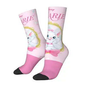 The Aristocats Marie Cat Dress Socks Men Women Warm Fashion Cartoon Kitten Crew Socks