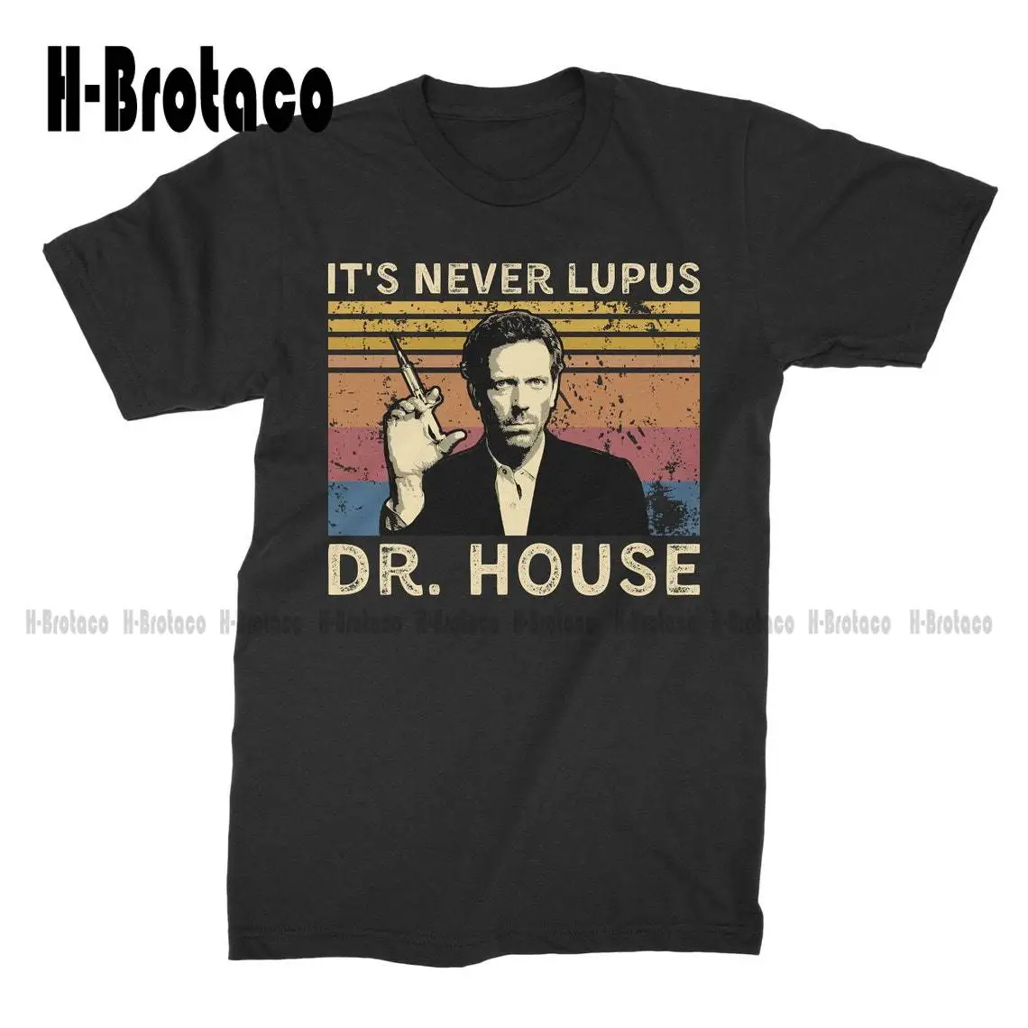 

It's Never Lupus Dr House Vintage T-Shirt T Shirt Custom Aldult Teen Unisex Digital Printing Tee Shirts Custom Gift Xs-5Xl