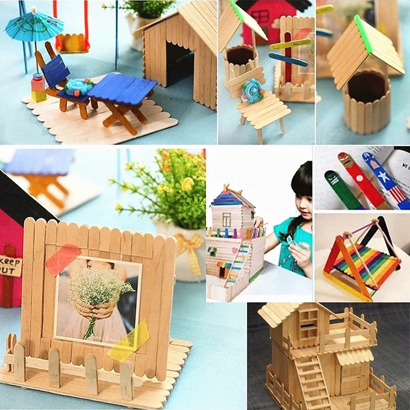 DIY#26 - How To Make Super Small Popsicle Sticks House  Popsicle stick  houses, Popsicle sticks, Popsicle stick crafts house