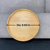 Sofa Tray Table Armrest Clip-On Tray Natural Bamboo Practical TV Snack Tea Tray for Remote Control Coffee Snacks 3