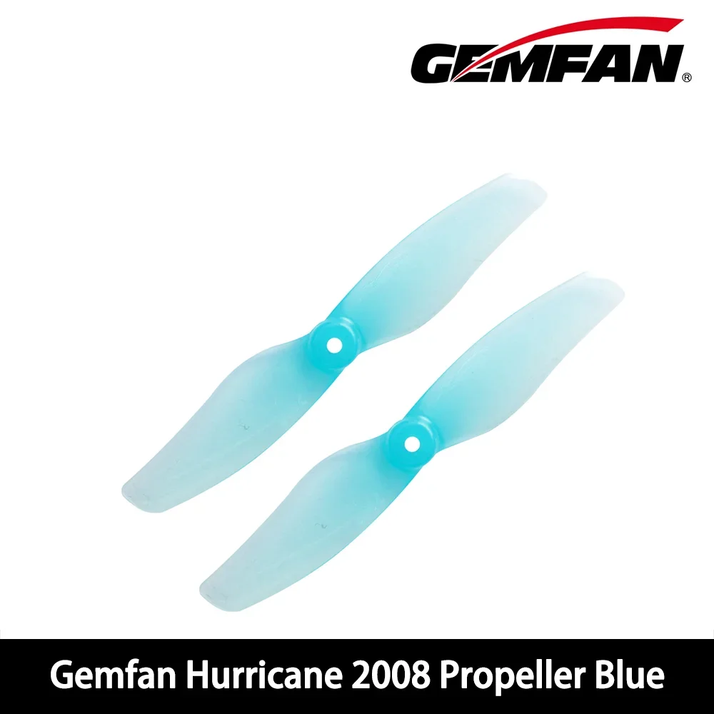 ตัวเลือกสินค้า ใบพัด Gemfan Hurricane 2008 ขนาด 2.0x0.8x2 นิ้ว (51 มม.) 2 ใบพัด สำหรับมอเตอร์ 1002/1102 - เหมาะสำหรับโดรน FPV ขนาด 2 นิ้ว ใช้งานในร่ม (4 คู่/8 ชิ้น)