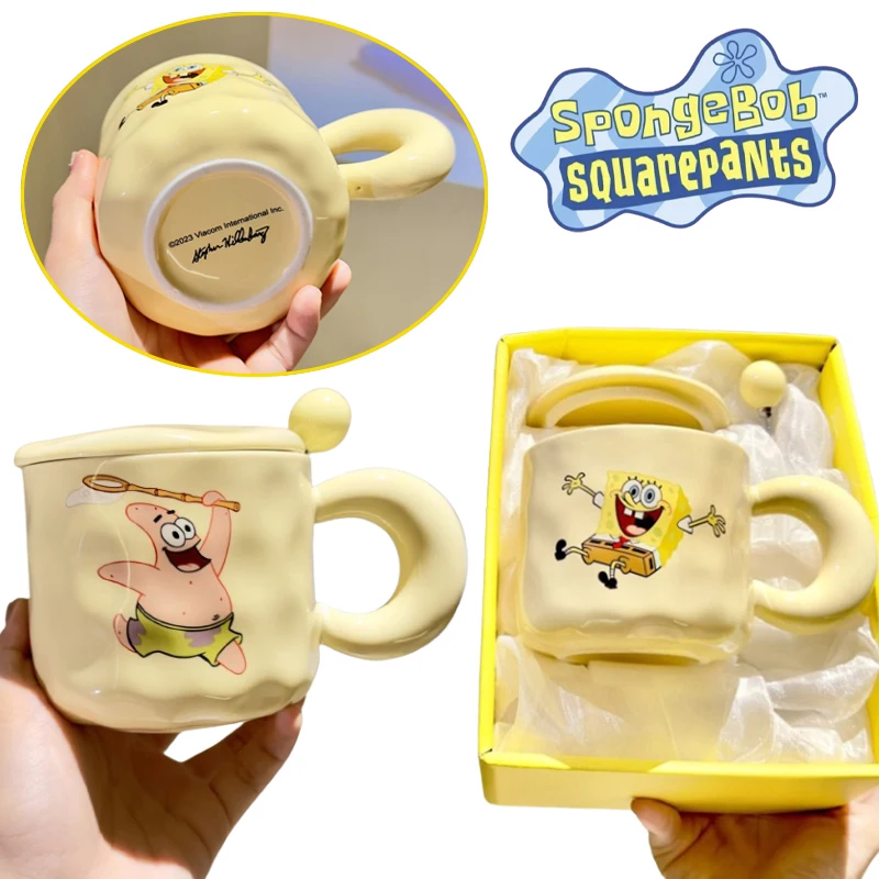 400Ml Spongebob Patrick Star Ceramic Mug Coffee Milk Tea Water Cup Anime Creative Women Home Breakfast Juice Drinkware Kitchen