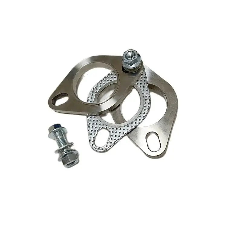 Exhaust pipe joint 1pcs car Accessories Universal stainless steel exhaust muffler flange exhaust pipe connection 51mm 63mm 76mm joint