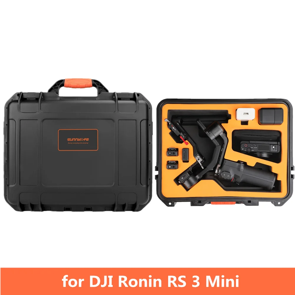 

Портативная сумка на шарнире для DJI Romin RS 3 Mini, безопасная ударопрочная сумка, водонепроницаемая переносная искусственная коробка, чехол с жесткой ручкой