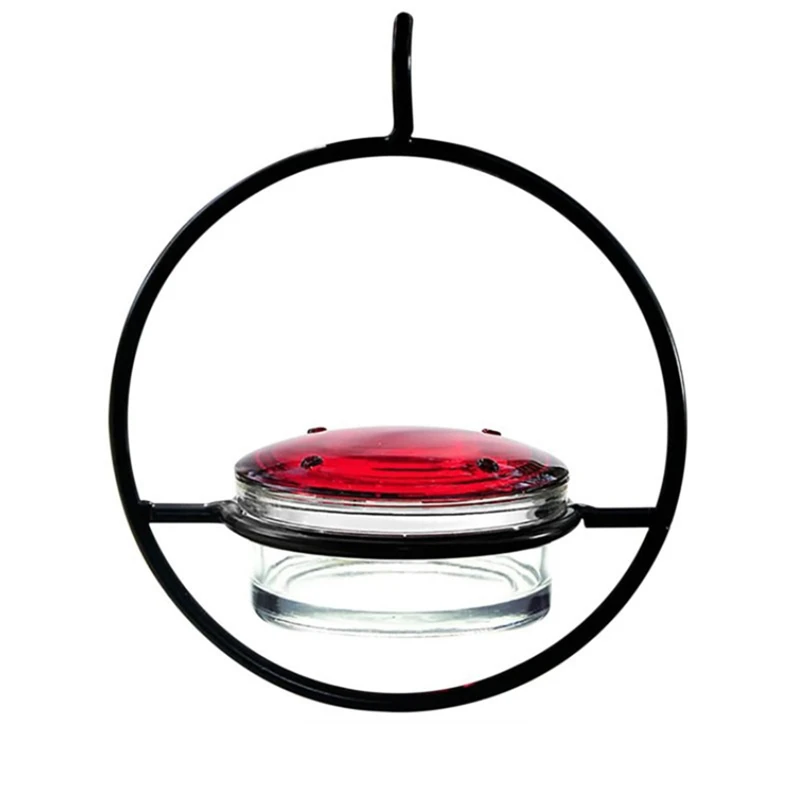 Hanging Hummingbird Feeder Outdoor With Red Glass Bowl Attract Birds For Outside Garden Backyard Patio Deck bird feeder parrot feeder