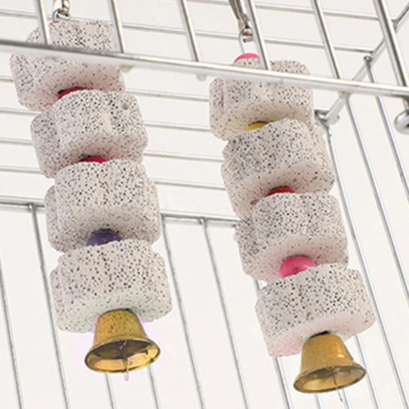 Bird Mineral Chew Toy with Bells 6