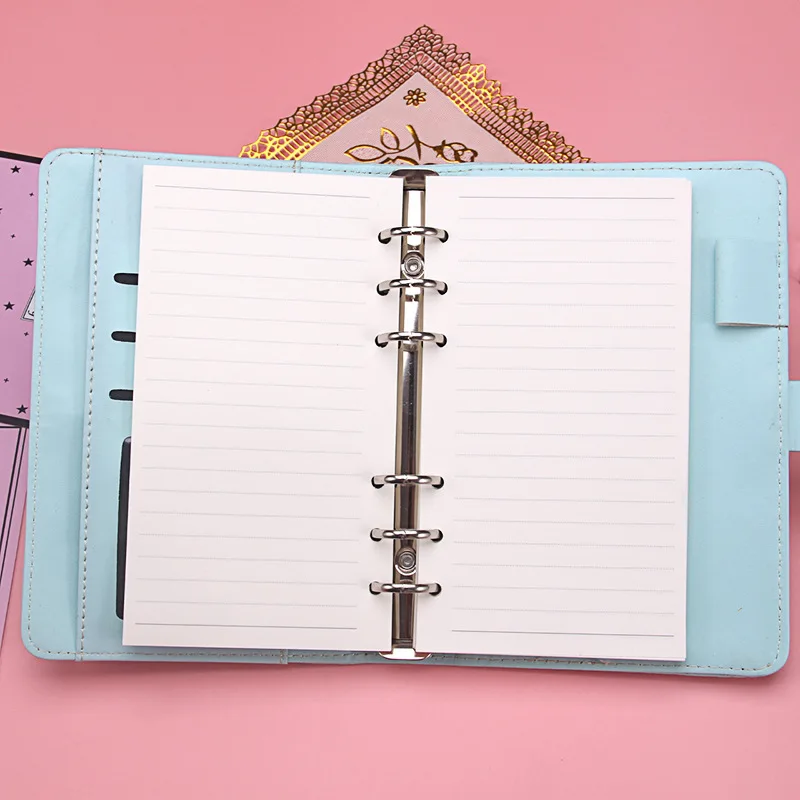 

New Password Lock Loose-leaf Hand Book Multifunctional Diary Buckle Notepad Simple Student Stationery Notebook