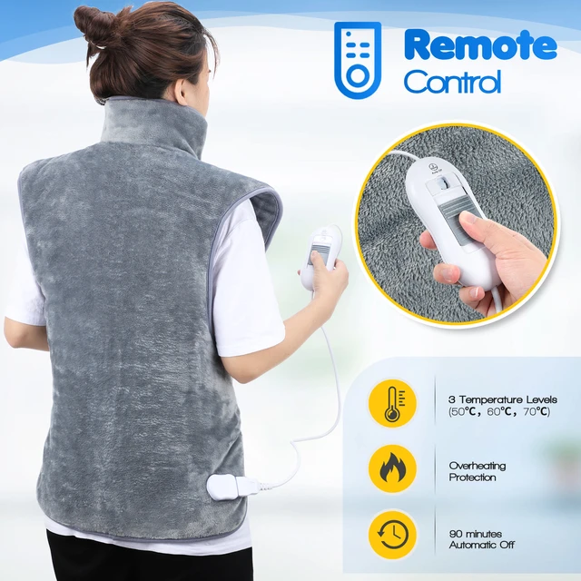 Electric Heating Pad Warmer Heated Mat Large Thermal Blanket Shoulder Neck  Back Heating Shawl Wrap Pain Relief Temperature - AliExpress