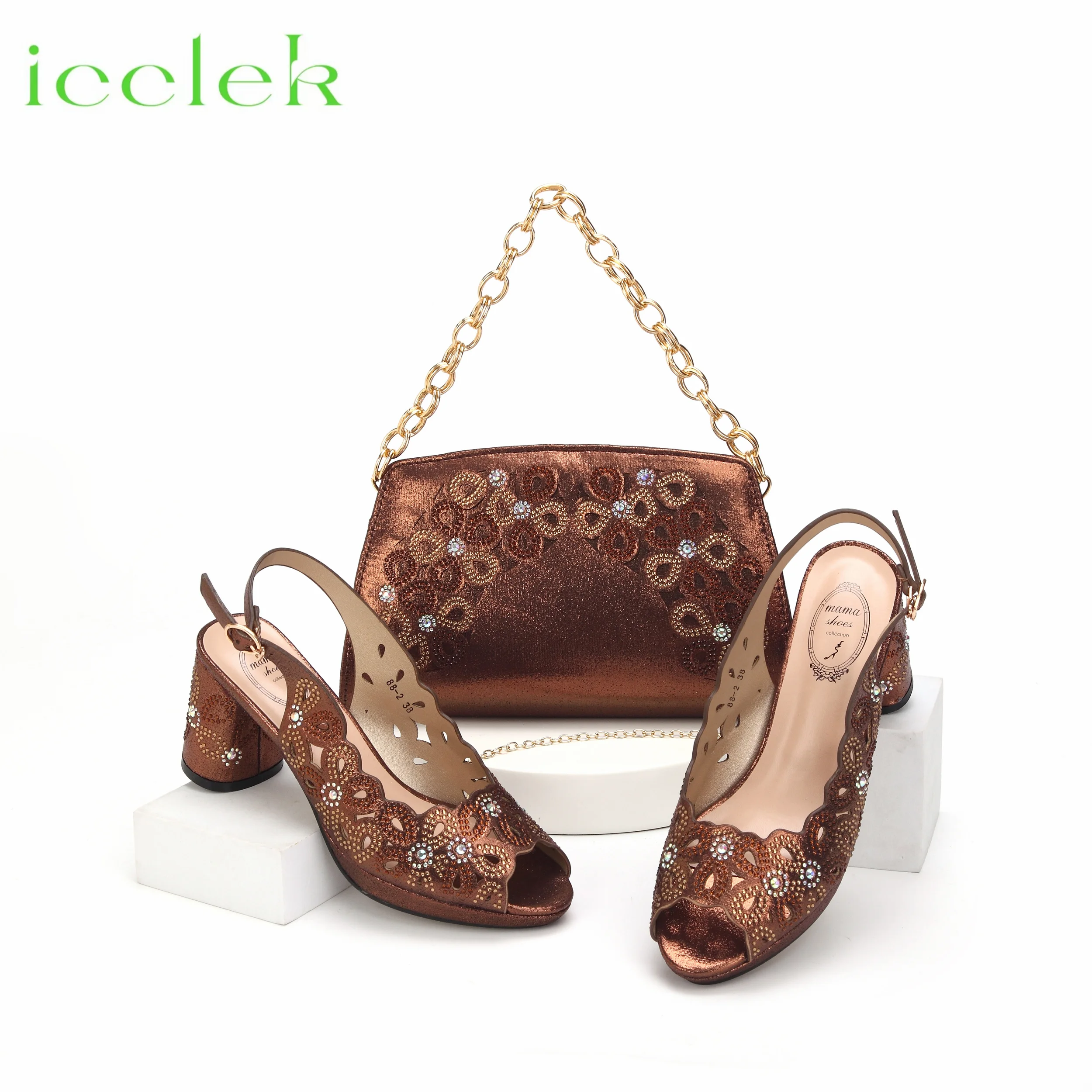 new-fashionable-coffee-color-peep-toe-ladies-shoes-matching-bag-set-for-nigerian-women-wedding-party-pump