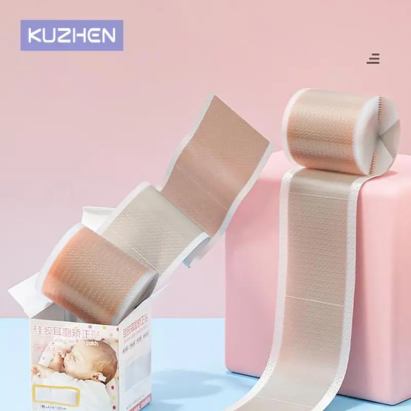 

1 рулон ленты детский корректор ушной корректор режущий дышащий младенческий малыш ушной раковины вальгусная силиконовая корректирующая пластырь с поддержкой ушей