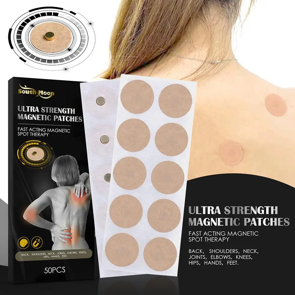 Magnetic Acupoint Patches Magnet Acupuncture Therapy Plaster Care 10pcs/Box magnetic massage patch