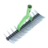 Garden Supplies Stainless Steel Thatch Rake Thatch Rake Stainless Steel Curved Tip Teeth Lawn Rake for Leaves Garden Supplies 2
