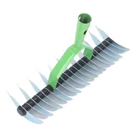 Garden Supplies Stainless Steel Thatch Rake Thatch Rake Stainless Steel Curved Tip Teeth Lawn Rake for Leaves Garden Supplies 2