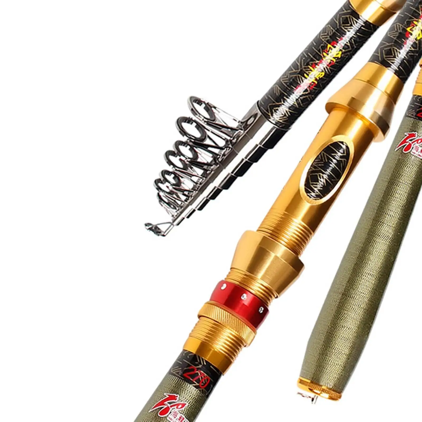 Telescopic Fishing Rod, Anti Slip Handle Portable Telescopic Fishing Pole,