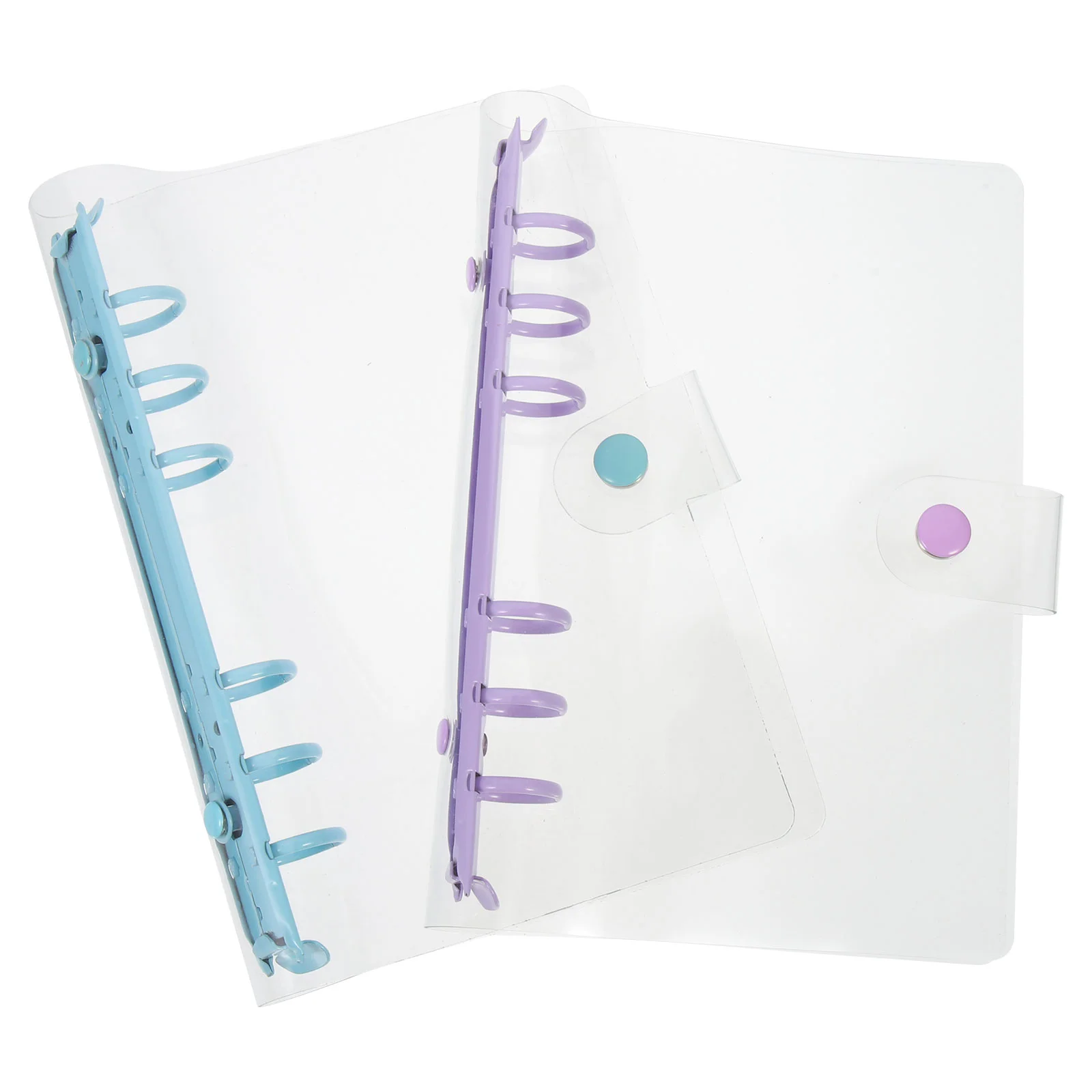 

2 Pcs Scrapbooks Notebook Bookstore and Stationery Sheets Budget Flexible Plastic File Folder Filling