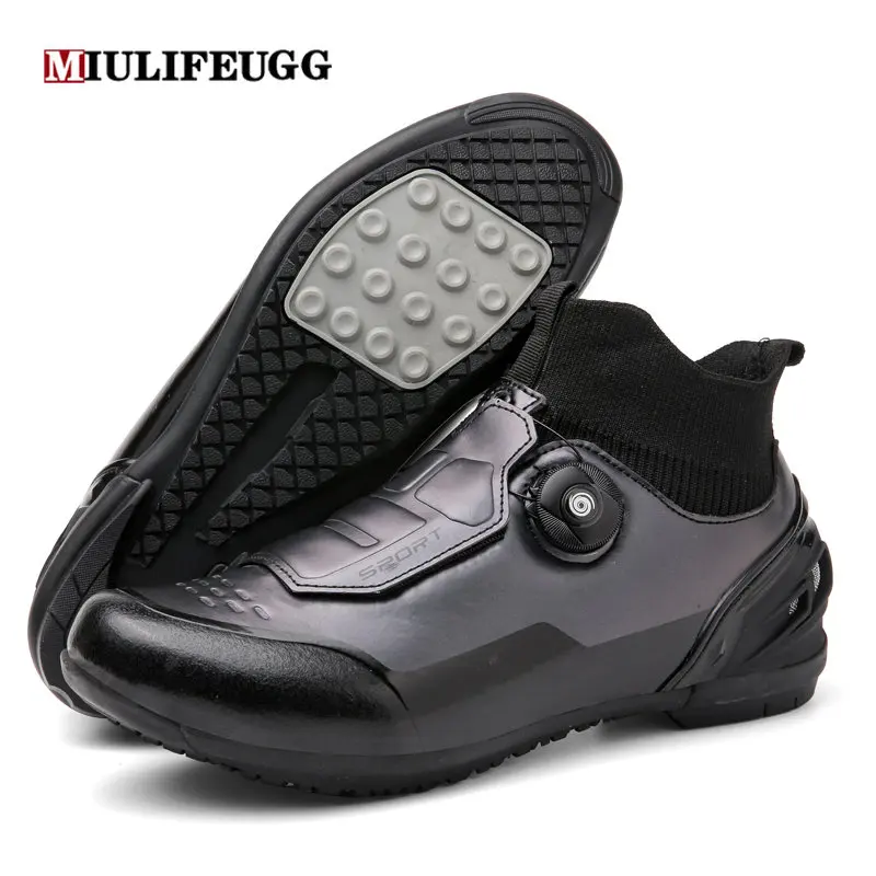 Cycling Shoes Winter Warm Cycling MTB Shoes Men Route Cleat Road Bike Speed Flat Sneaker Racing Women Bicycle Mountain Spd Biking Footwear