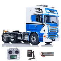 1/14 LESU Metal Chassis 6x6 RC Tractor Truck DIY Painted Finished Control Electric Car Birthday Christmas Gift Car Toys For Boys 1