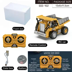 Children's Mini Forklift Toy with Sound & Light - Adjustable Metal Shell Desktop Vehicle (Foam box)