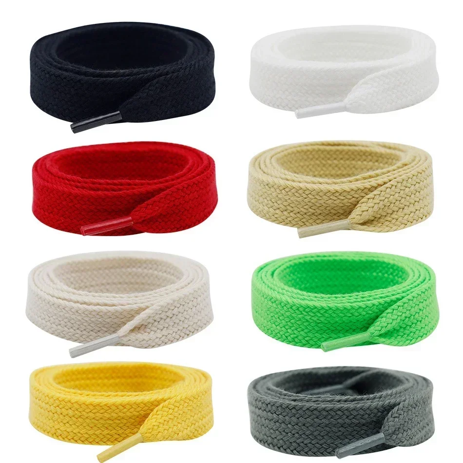 Premium Quality Colored Flat Soft Laces for Sneakers - 2cm Wide, Thickened Design