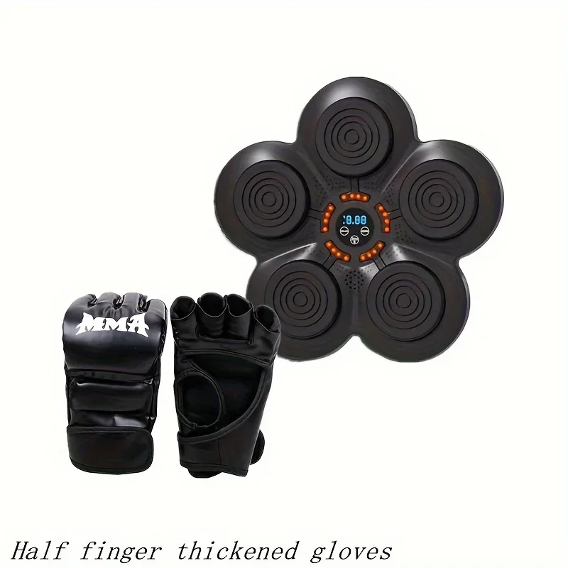 Wireless Smart Boxing Training Kit with Boxing GlovesWall Mounted-Improve Speed Timing & Reaction, Stress Reliever for Home,