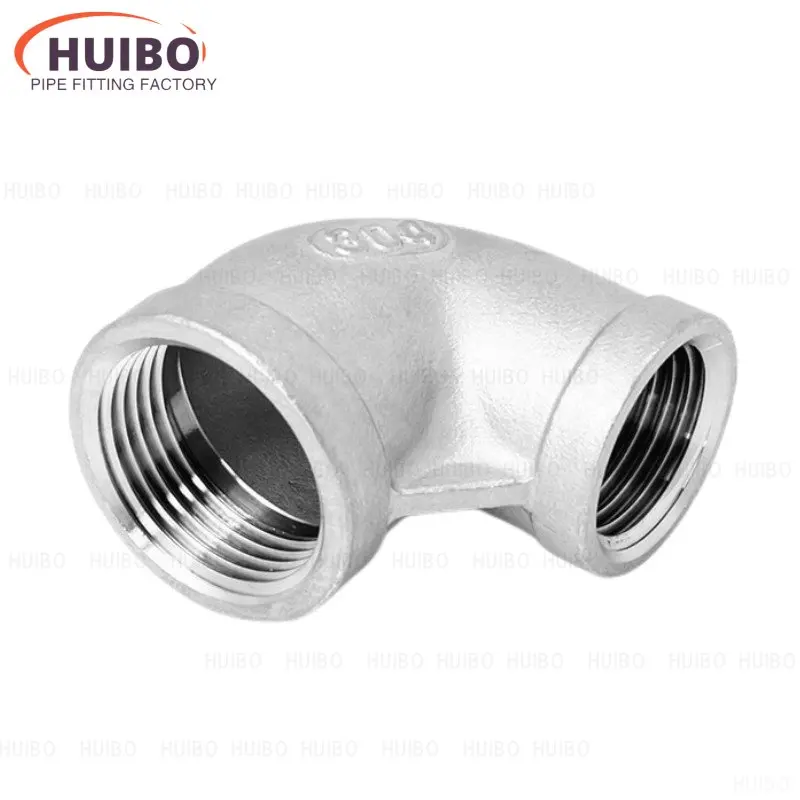 

1/8" 1/4" 3/8" 1/2" 3/4" 1-1/4" 1-1/2" BSP Variable Dia Elbow 90 Degree Angled Stainless Steel 304 Female Threaded Pipe Fitting