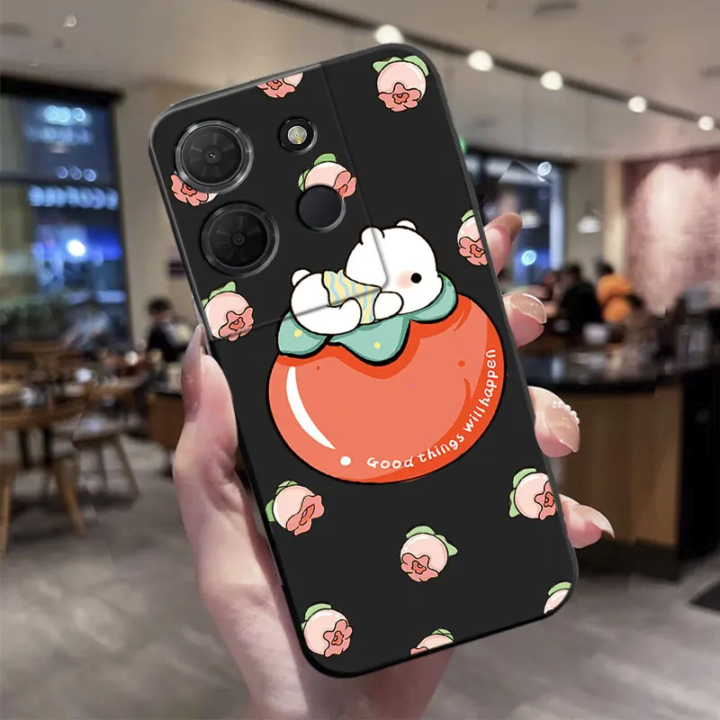 Cute Cartoon Butterfly Flower Pattern TPU Soft Silicone Phone Case