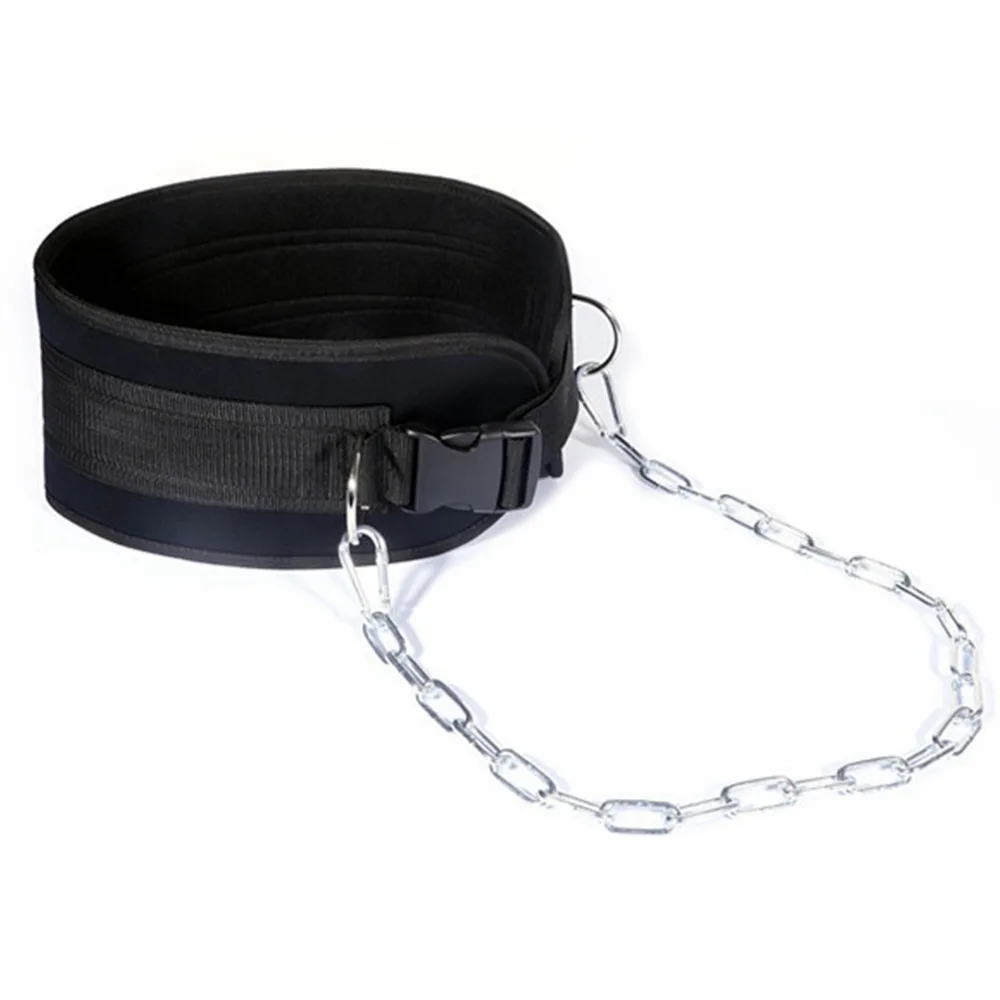 

Ремень с высокой нагрузкой, новый с пряжкой, нейлоновый ремень с цепью, один размер, подходит для всех регулируемых подтягивающих поясов, для тренажерного зала