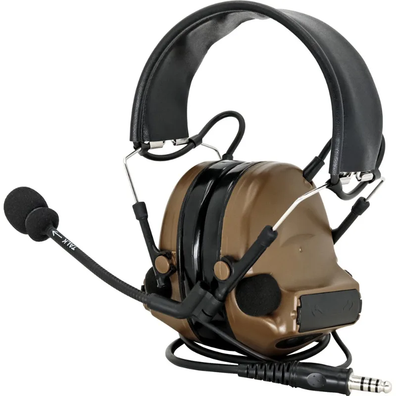 COMTAC II Tactical Headset Military Hearing Protection Shooting Hunting Pickup Noise Reduction Airsoft Headphone with U94 Ptt