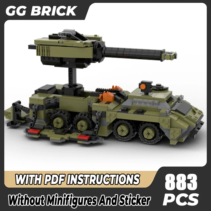 

Конструктор Военная серия Moc Wars 2 Ko diak, бронированная модель автомобиля, модульные блоки, конструктор «сделай сам»
