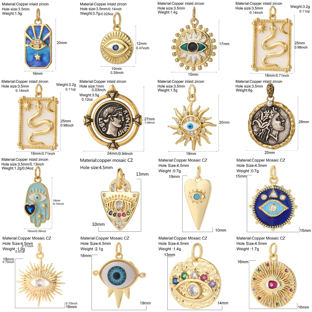 Y2K Boho Evil Blue Eye Necklace for Women Golden Cute Turkish Charms Choker Diy Pendant Stainless Steel Chain High Quality 3
