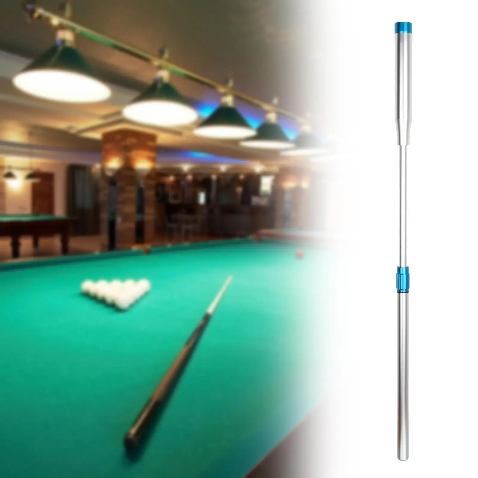 Snooker Pool Cue Extension, Ultralight Tool, Telescopic Aluminum Alloy, Professional Billiards Cue Extension Accessories