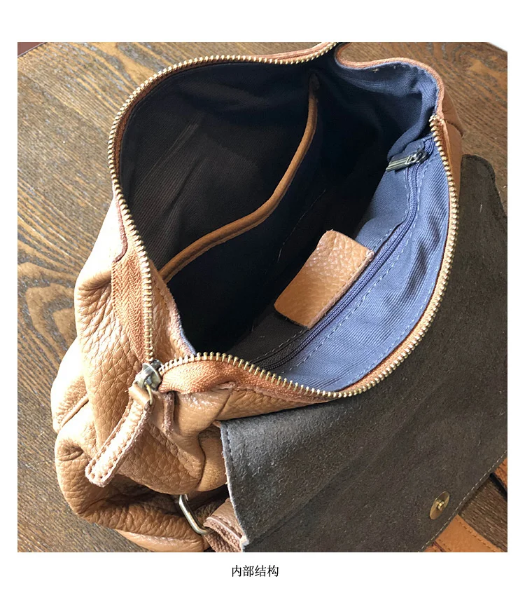 Natural Real Cowhide Women Backpack Vintage Genuine Leather Simple Small Bagpack Travel Soft Mini Cute Bookbags For Girls