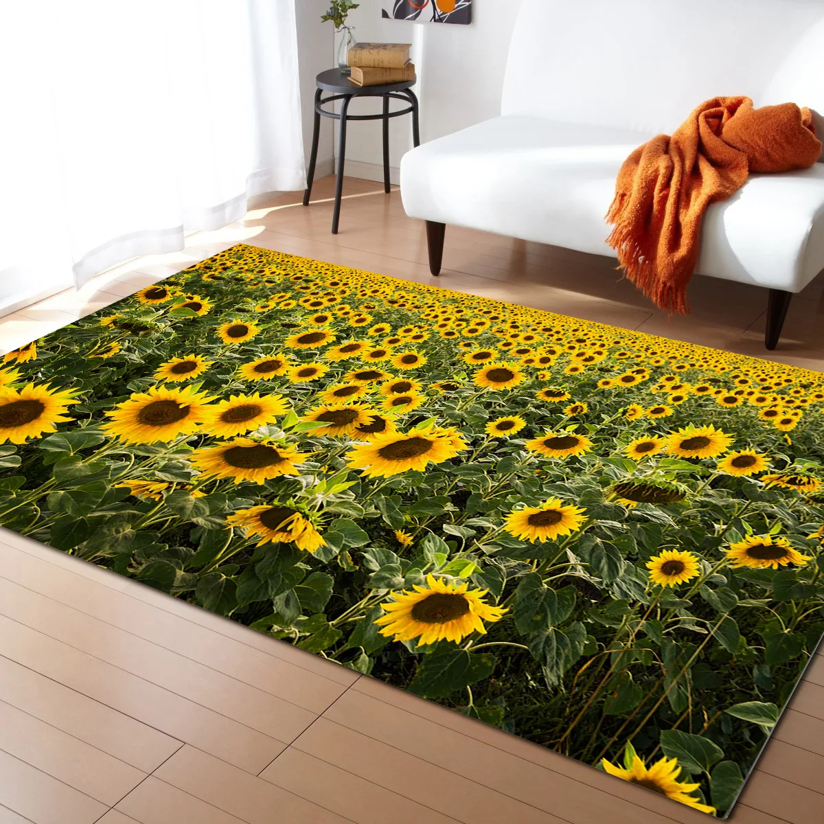 Botanical Sunflower Floor Mat